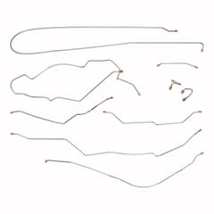 (1970) Brake Line Set - 2wd-Short-Leaf-Power